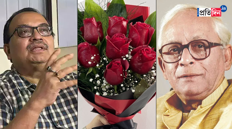 Kunal Ghosh sends red rose to Budddhadeb Bhattacharya | Sangbad Pratidin