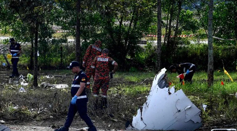 Plane crashed over bike and car in Malaysia, 10 died | Sangbad Pratidin