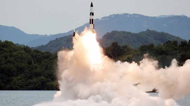 North Korea launched missiles in Japan Sea। Sangbad Pratidin