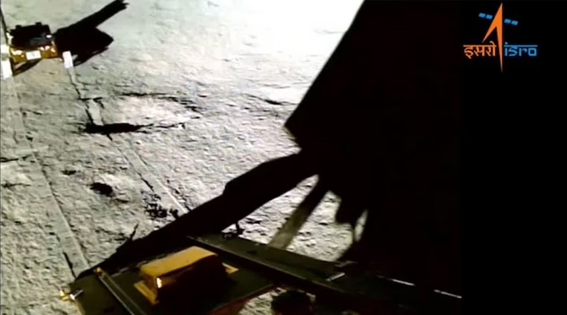ISRO shares new video of rover Prgyan moving around Shivashakti | Sangbad Pratidin