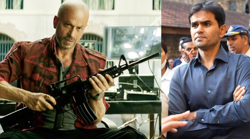 Jawan movie trailer: Internet links Shah Rukh Khan's ‘baap se baat kar’ line to Aryan Khan-Sameer Wankhede case| Sangbad Pratidin