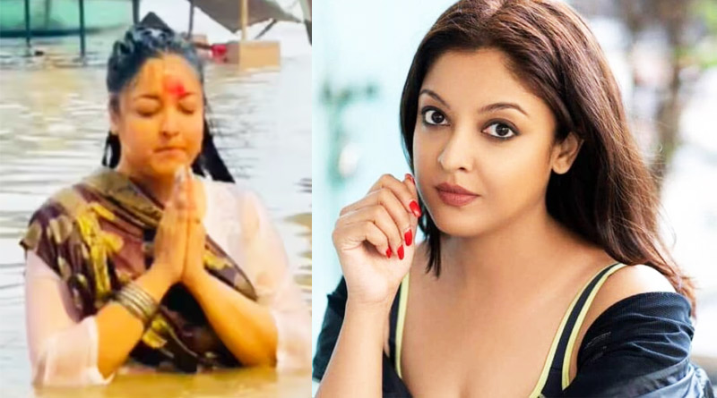 Actress Tanushree Dutta got trolled after takes dip in Ganga, replied back | Sangbad Pratidin