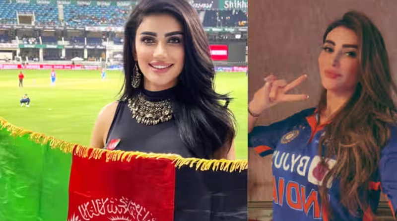 ভারত-পাক ম্যাচে টিম ইন্ডিয়ার জার্সিতে লাস্যময়ী আফগান তরুণী! দেখুন ভাইরাল ভিডিও