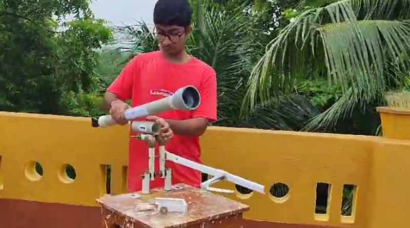 Hooghly student develop reflector telescope at home । Sangbad Pratidin
