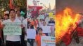Protesters burn Xi Jinping's effigy in Arunachal | Sangbad Pratidin