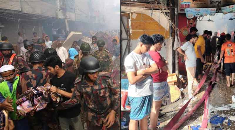 Five hundreds shops gutted in market fire in Bangladesh । Sangbad Pratidin
