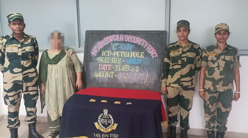 Women caught while trying to smuggle Gold in Bongaon