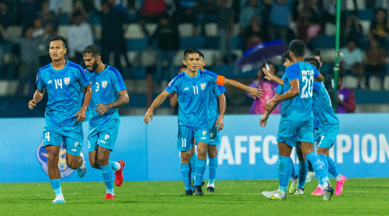 Indian football team out of 100 in a FIFA ranking। Sangbad Pratidin