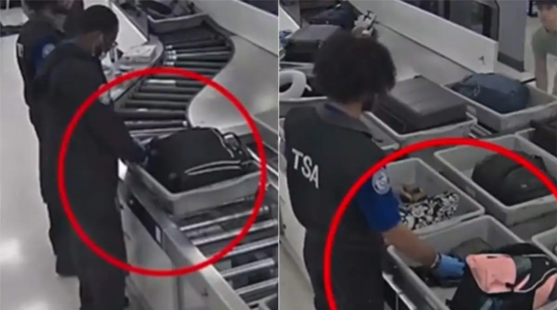 Miami Airport Officers Caught On Camera Stealing Money From Passenger's Bags | Sangbad Pratidin