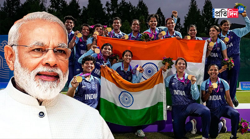 The country rejoices in their incredible achievement, PM Narendra Modi lauds Women cricket team । Sangbad Pratidin