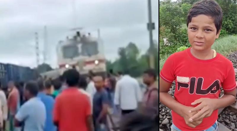 School student waves red cloth to stop train, averts major accident in Malda । Sangbad Pratidin