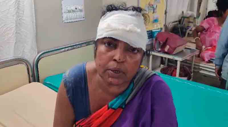 TMC leader attacked by Panchayat samiti leader on land dispute | Sangbad Pratidin
