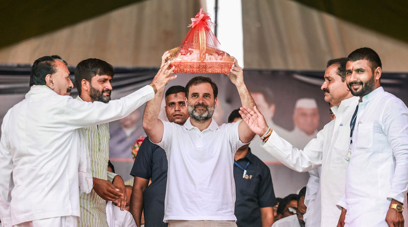 Rahul Gandhi compared the Bharatiya Janata Party (BJP) to Mahatma Gandhi's assassin Nathuram Godse | Sangbad Pratidin