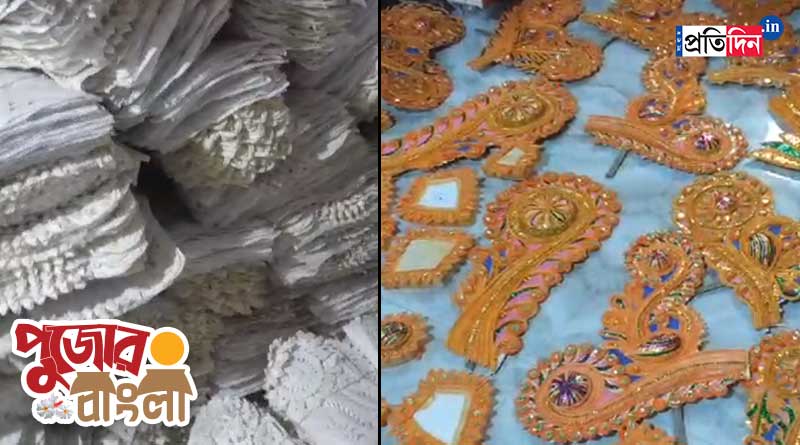 Durga Puja 2023: Artists in East Burdwan who decorate deities with Shola are happy to get huge orders