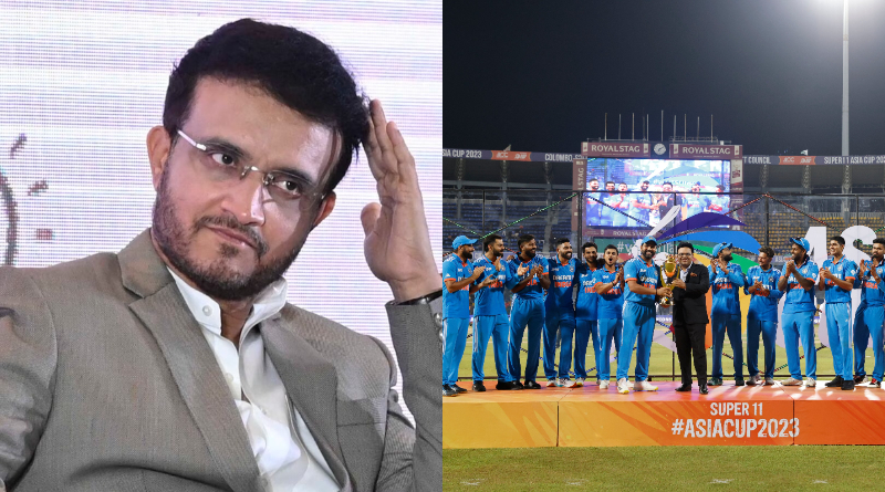 Sourav Ganguly intriguing reaction after Team Indias Asia Cup win। Sangbad Pratidin