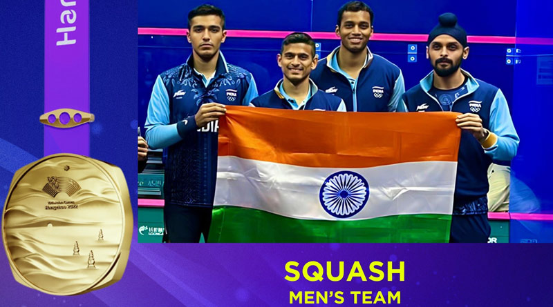 India clinches gold in squash in Asian Games 2023 । Sangbad Pratidin