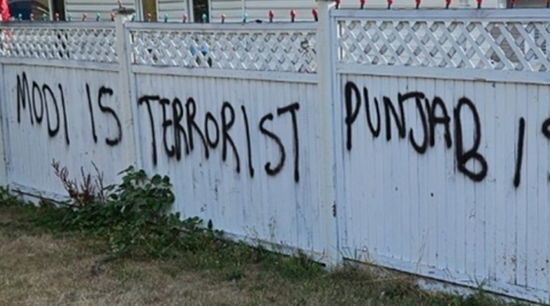 Anti India, Anti Modi slogan written, temple vandalized in Canada | Sangbad Pratidin