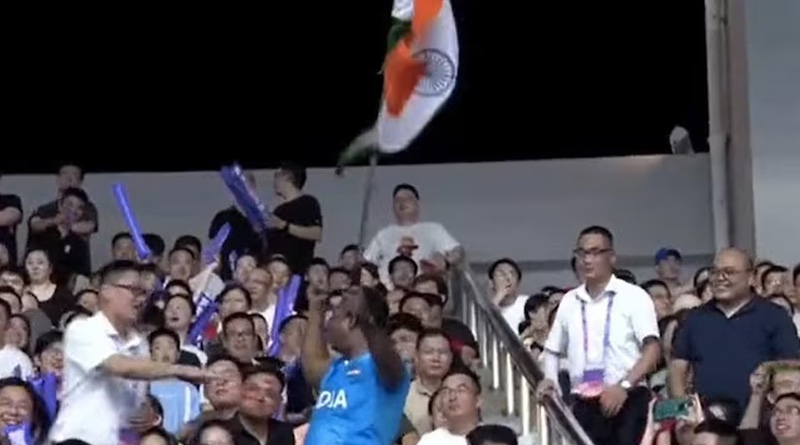 Indian man stopped from celebrating goal in China during Asian Games | Sangbad Pratidin