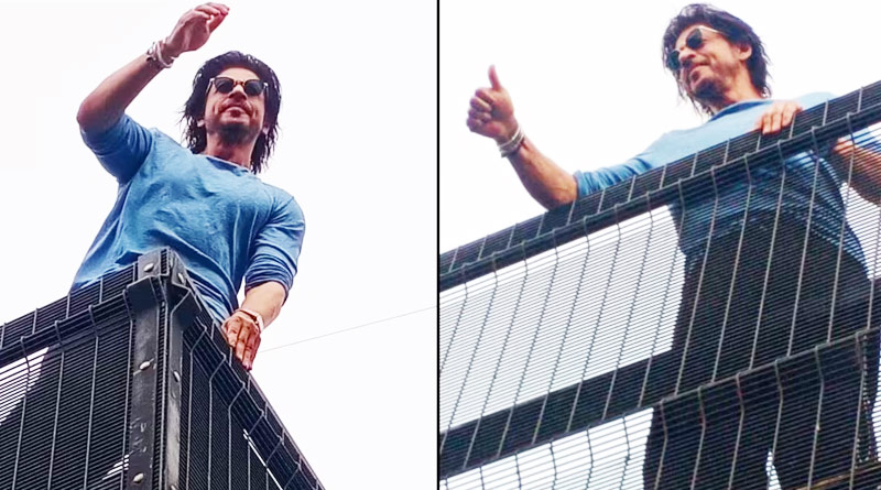 Shah Rukh Khan 'bleeds blue' at Mannat after India's Asia Cup win | Sangbad Pratidin