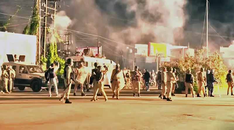 Fresh clashes in Manipur after one of five released people were re-arrested। Sangbad Pratidin