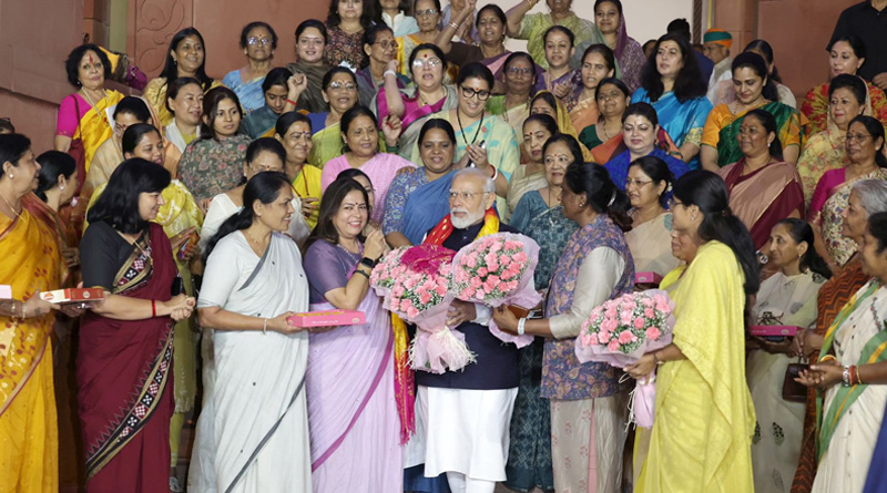 Narendra Modi and BJP overjoyed after Women's Reservation Bill passed in Rajyasabha | Sangbad Pratidin