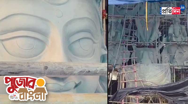 Durga Puja in Village: Alipurduar to get 41 feet Durga idol this puja | Sangbad Pratidin