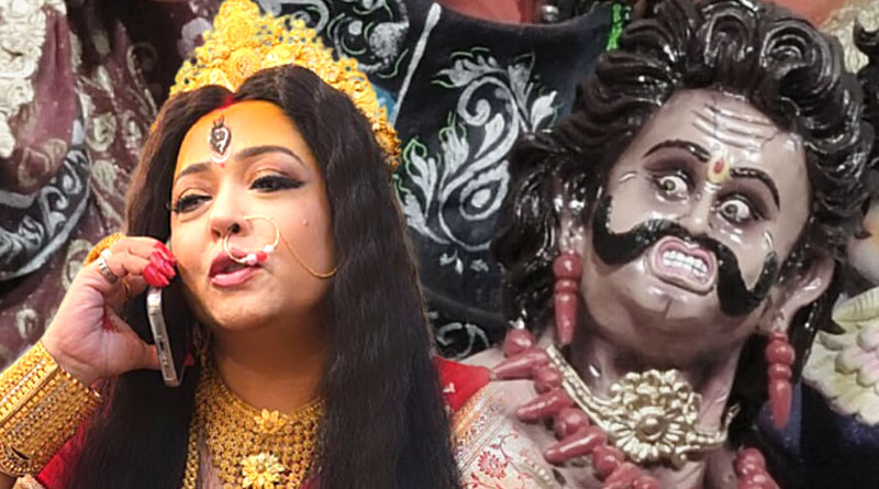Celebrity Durga Puja: Aparajita Adhya shared this funny video | Sangbad Pratidin