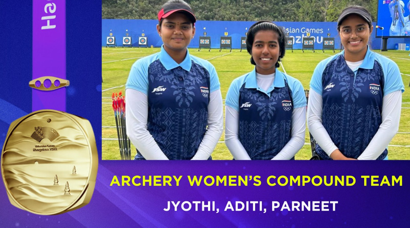 Asian Games: Indian women's compound archery team won India's 19th gold | Sangbad Pratidin