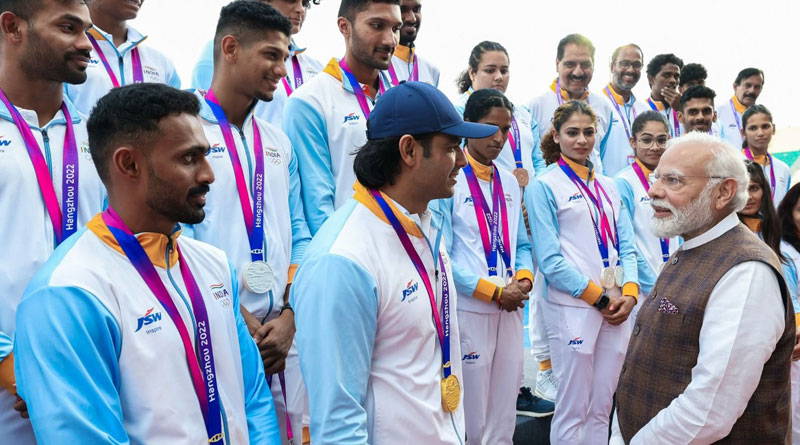 ‘দ্রুত ক্রীড়াক্ষেত্রে মহাশক্তিধর দেশ হবে ভারত’, এশিয়াডে অংশ নেওয়া অ্যাথলিটদের সঙ্গে সাক্ষাতে বললেন প্রধানমন্ত্রী