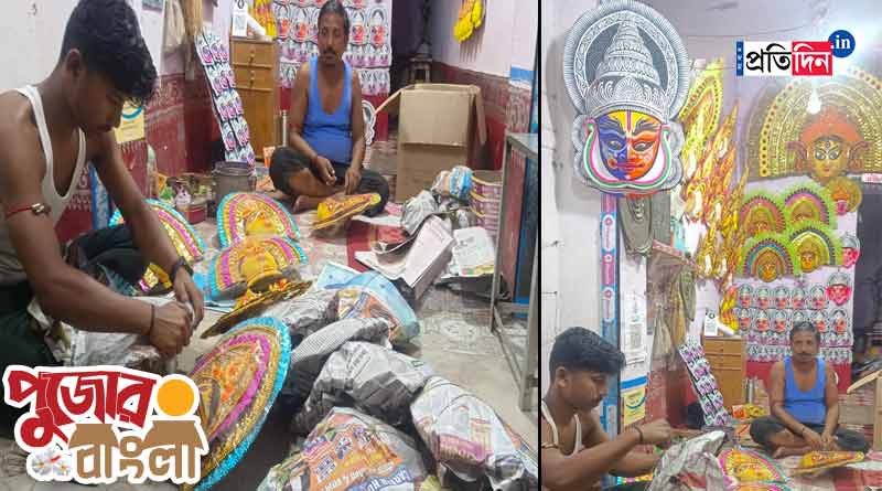 Gram Banglar Durga Puja 2023: মুখোশের দেদার বরাত, উমার আগমনে চড়িদায় বিপুল লক্ষ্মীলাভ