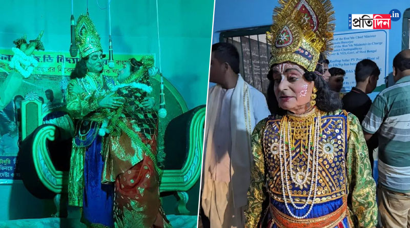 পূর্বস্থলীর রঙ্গমঞ্চে ‘নারায়ণ’ মন্ত্রী স্বপন দেবনাথ