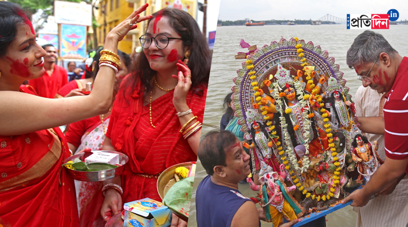 Sindur Khela celebrated in every corner of Kolkata | Sangbad Pratidin