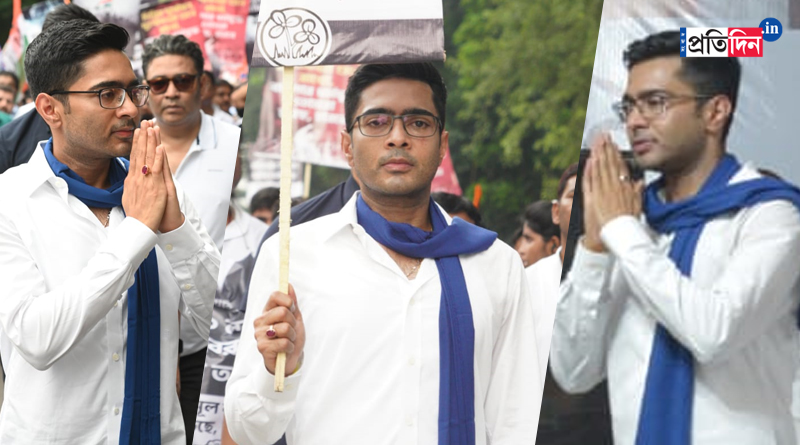 ধরনা মঞ্চে ৫০ লক্ষ চিঠি, রাজভবনের গেটে প্ল্যাকার্ড, অভিষেকের নেতৃত্বে তৃণমূলের কর্মসূচি