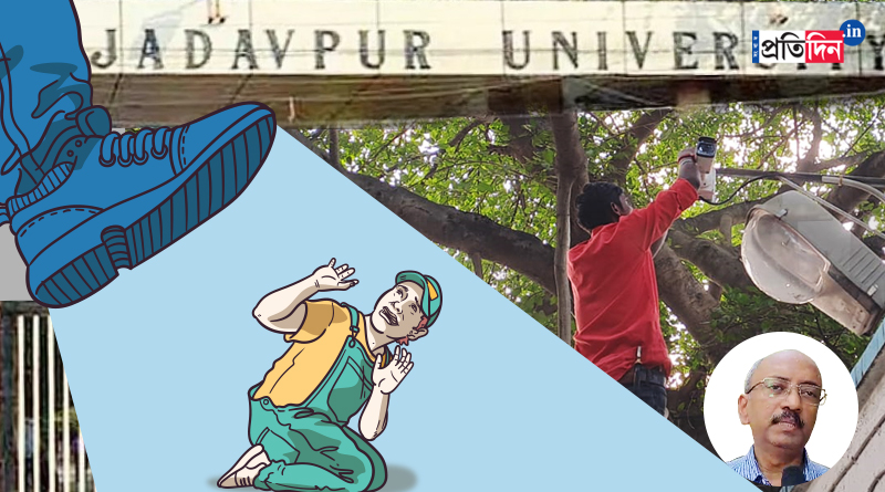 Jadavpur University finally starts the installation work of CCTV camera in the campus, VC reacts | Sangbad Pratidin