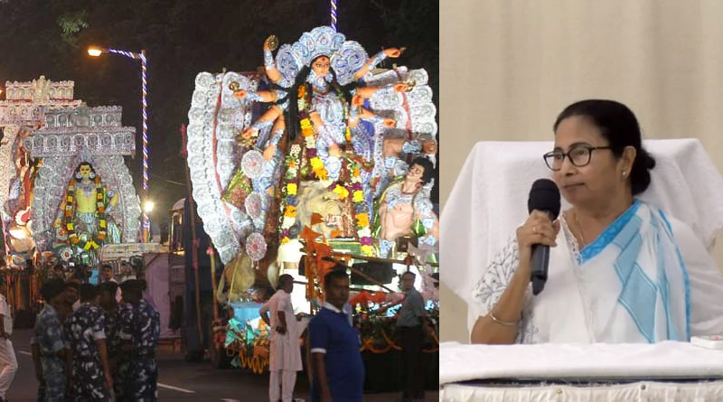 Mamata Banerjee slams BJP for allegedly politicizing Durga Puja | Sangbad Pratidin
