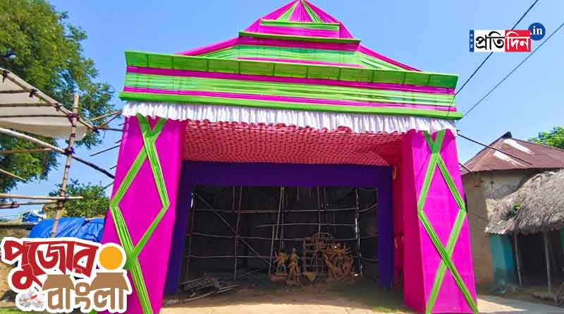 Village Durga Puja: Muslims organise Durga Puja for Hindu neighbours in Nanur । Sangbad Pratidin