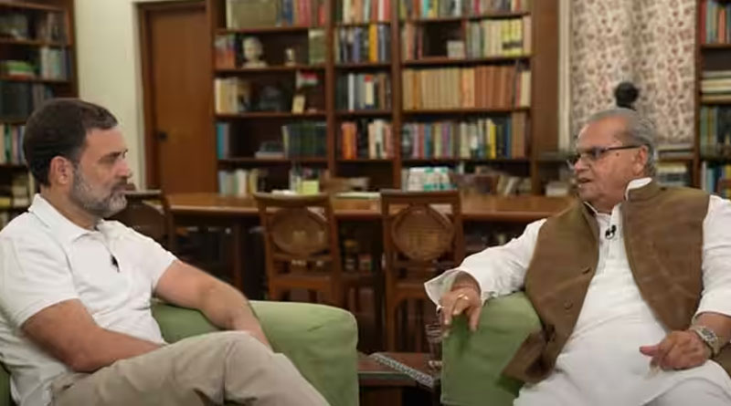 Rahul Gandhi interviews Satya Pal Malik, asks him about Pulwama | Sangbad Pratidin