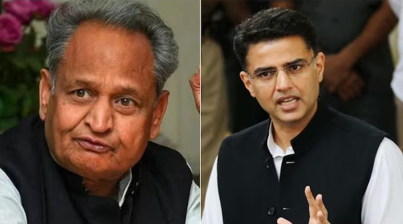 ভোটের মুখেও গোষ্ঠীদ্বন্দ্ব! রাজস্থানে গেহলট-পাইলট কোন্দলই ‘মাথাব্যথা’ কংগ্রেসের