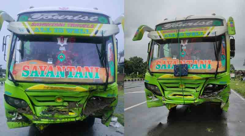 Delhi bound TMC Bus met accident in Jharkhand, 33 injured | Sangbad Pratidin