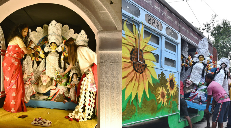 Kolkata Durga Puja 2023: Durga puja in Tram by Seeds foundation of Kolkata
