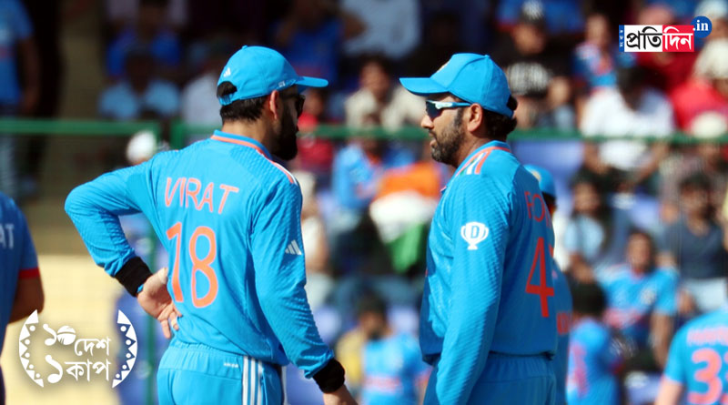 ICC ODI World Cup 2023: বিরাটের ঘরের মাঠে ভারতকে বেগ দিচ্ছে আফগানিস্তান, লড়াকু স্কোর রশিদদের