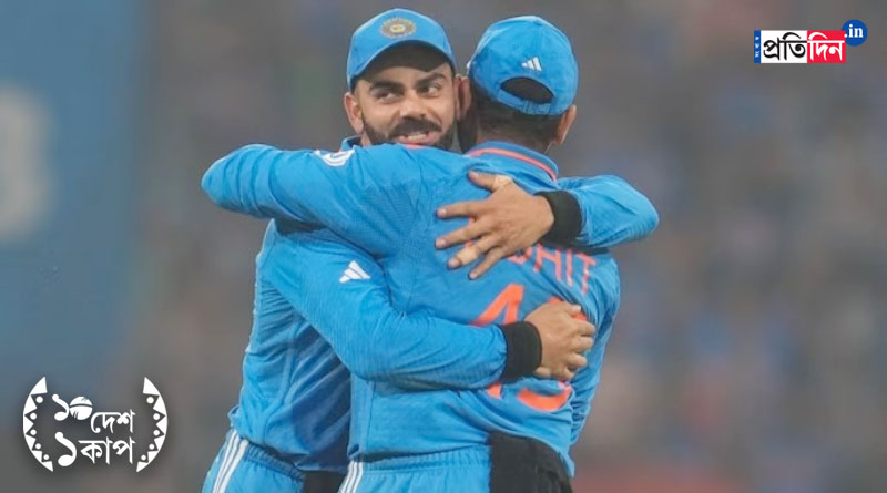 CWC 2023: Virat Kohli hugs and lifts Rohit Sharma to celebrate as India beat England in Lucknow। Sangbad Pratidin
