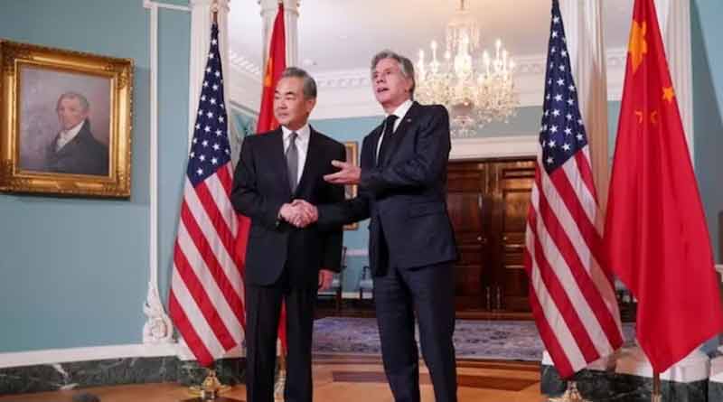 Chinese Foreign Minister Wang Yi, on a visit to Washington। Sangbad pratidin