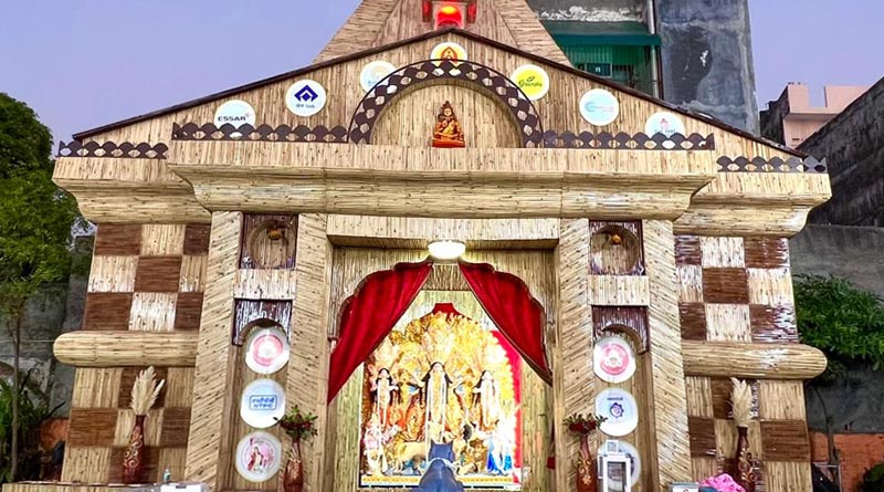 Durga Puja 2023: Kedarnath theme used in the puja of Gaziabad | Sangbad Pratidin