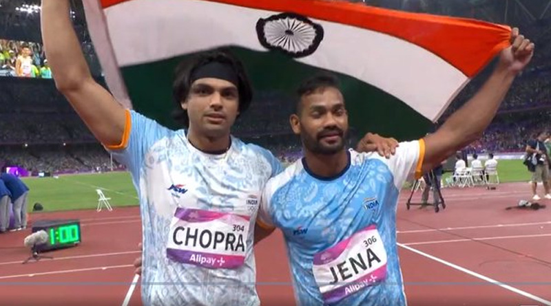 Neeraj Chopra bags Asian Games gold, Kishore Jena wins silver in Javelin throw | Sangbad Pratidin