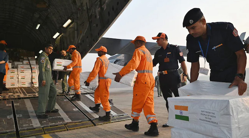 India sent humanitarian aid to Palestine | Sangbad Pratidin