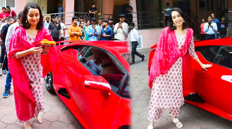 Shraddha Kapoor visits temple after buying new Lamborghini | Sangbad Pratidin
