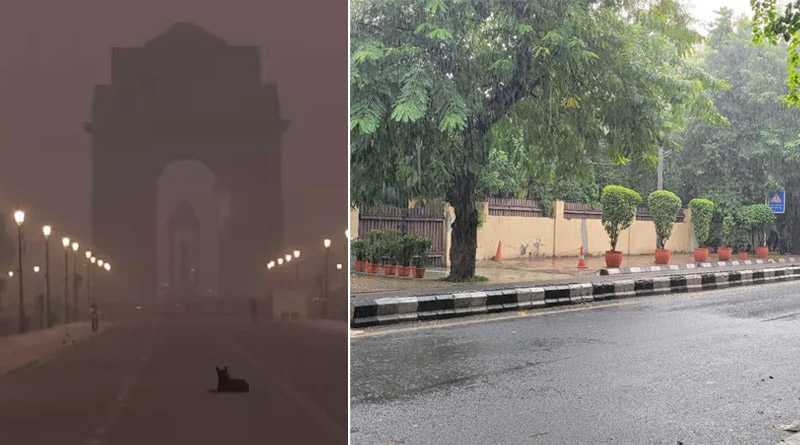 ‘গ্যাস চেম্বার’ দিল্লিতে আশীর্বাদ অকাল বৃষ্টি, দিওয়ালির আগে আবহাওয়ার উন্নতি
