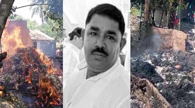 Three arrested linked to fire incident at Doluakhaki, Jaynagar after 7 days of TMC leader killed | Sangbad Pratidin