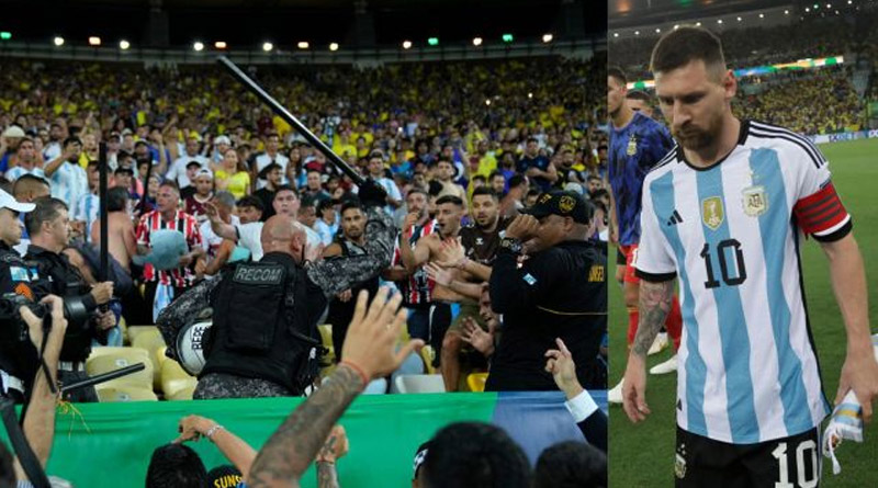 Brazil vs Argentina World Cup qualifier: Messi walks off in protest | Sangbad Pratidin